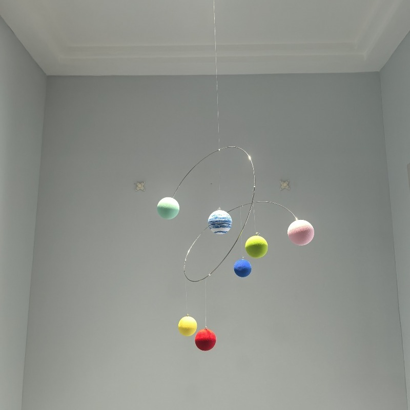 Home Decor Minimalist Style - Creative 7 Color Ball Montessori Pendant