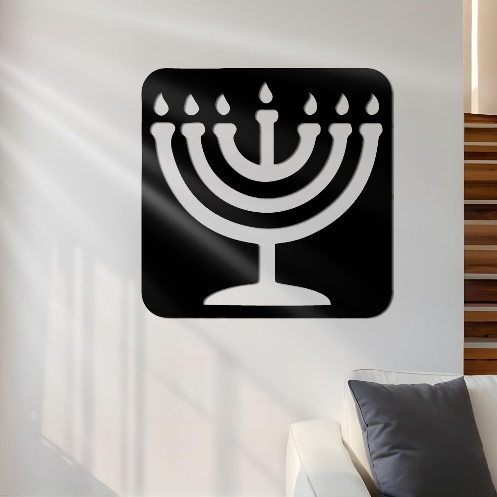 Home Decor You - CIFBUY Iron Wall Art Vintage Menorah