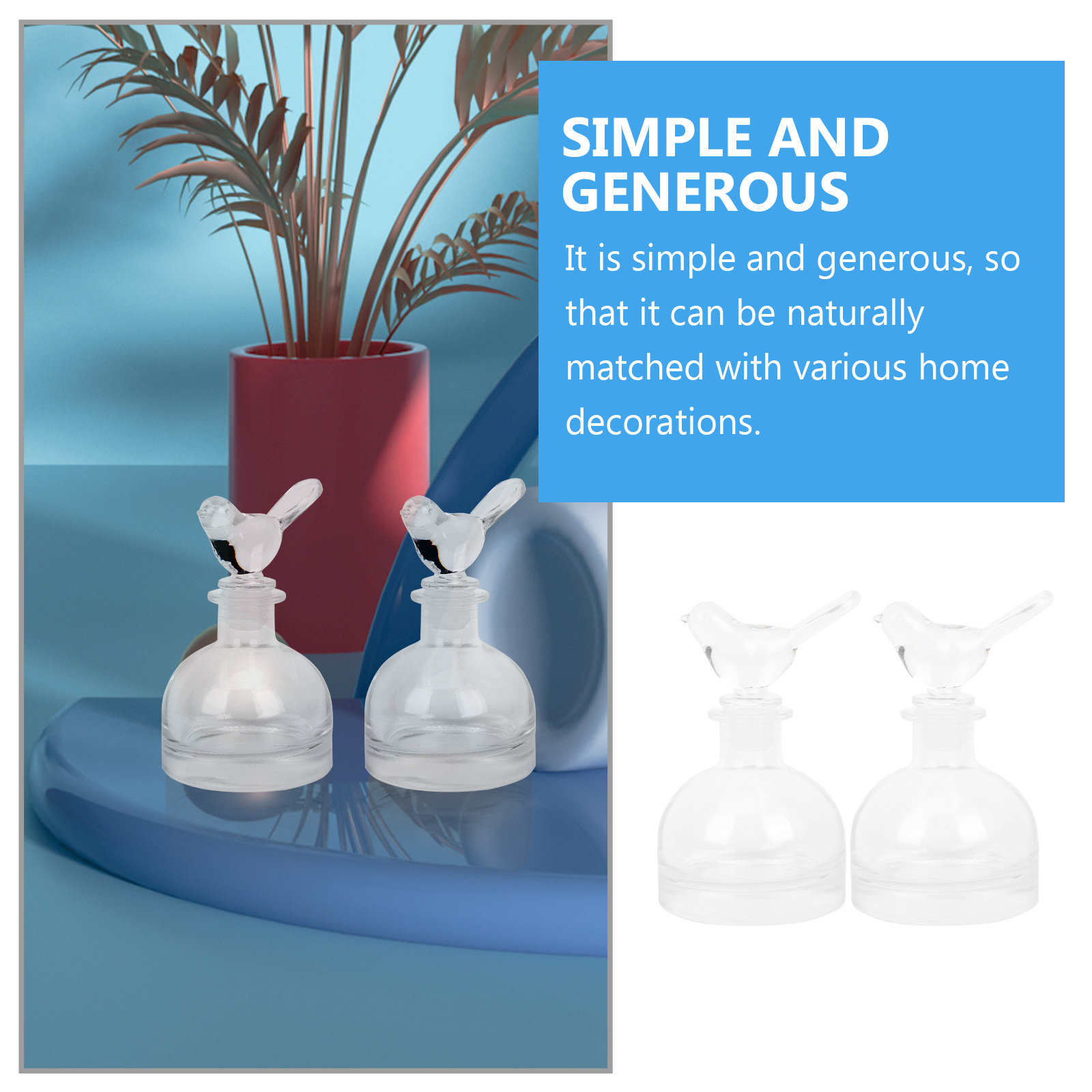 2Pcs Glass Perfume Bottles Pre - đánh giá và giá Home Decor Glass