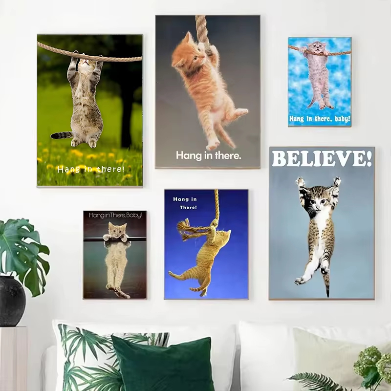 Hang In There Baby Cute Cat Yo - đánh giá và giá Home Decor Yoga