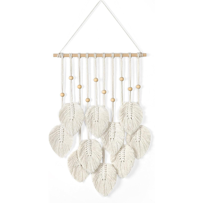 Bohemian Macramé Leaf Wall Han - đánh giá và giá Macrame Wall Hanging