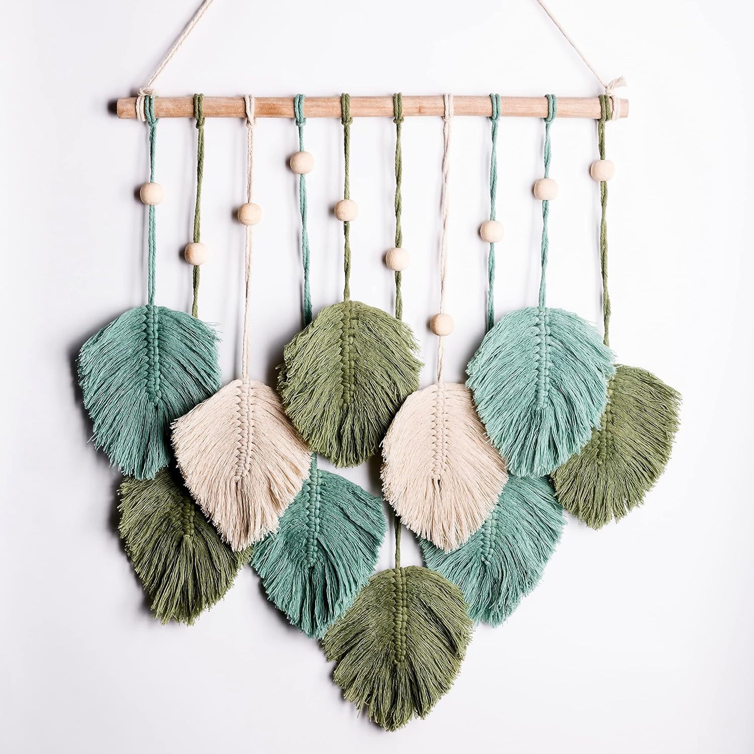 Bohemian Macramé Leaf Wall Han - đánh giá và giá Macrame Wall Hanging