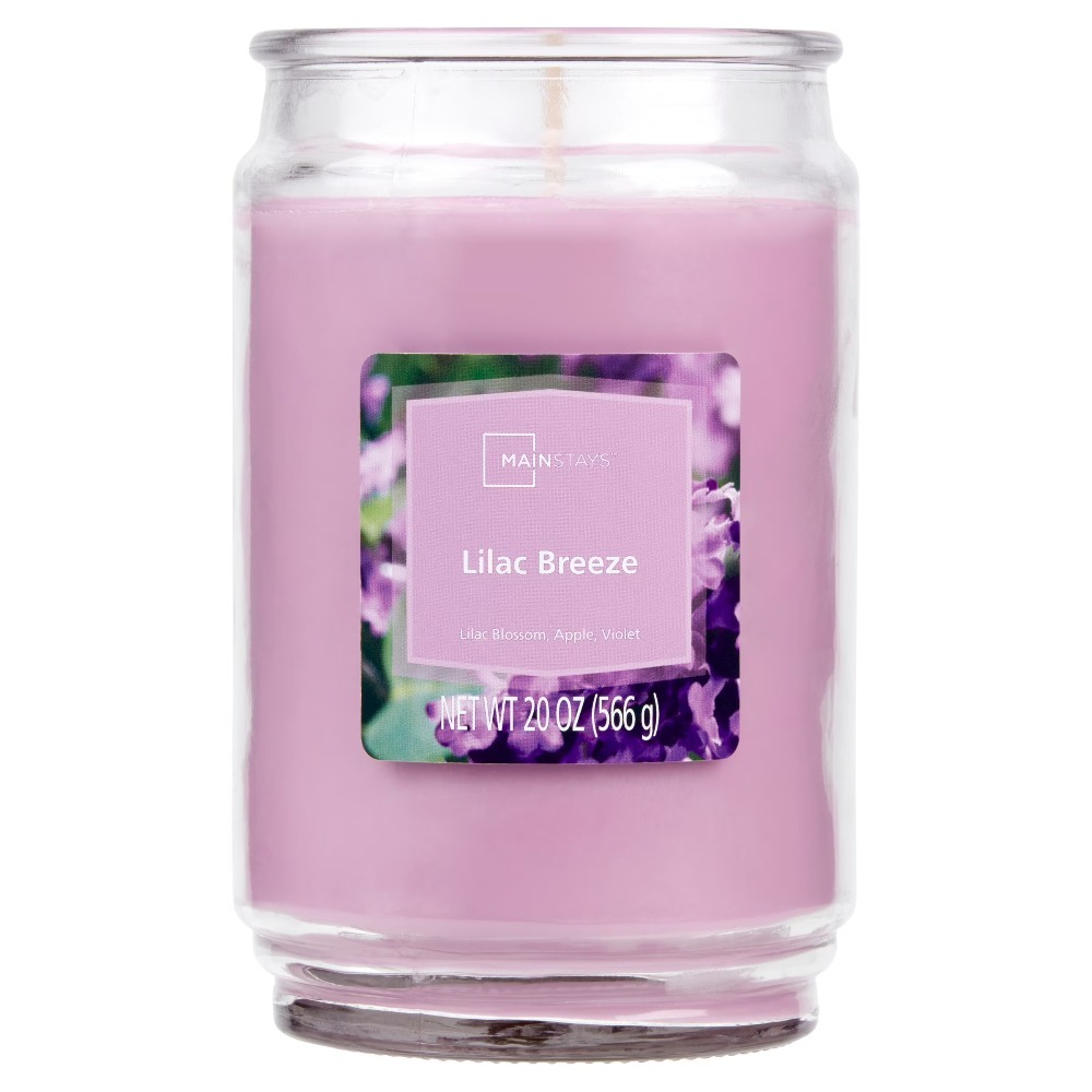 Large Glass Jar Candle Lilac S - đánh giá và giá Home Decor Glass