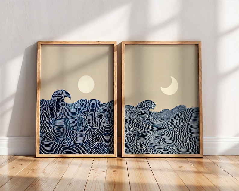 2pcs Japandi Minimalist Moon C - đánh giá và giá Home Decor Minimalist Style