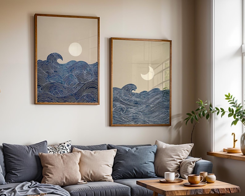 2pcs Japandi Minimalist Moon C - đánh giá và giá Home Decor Minimalist Style