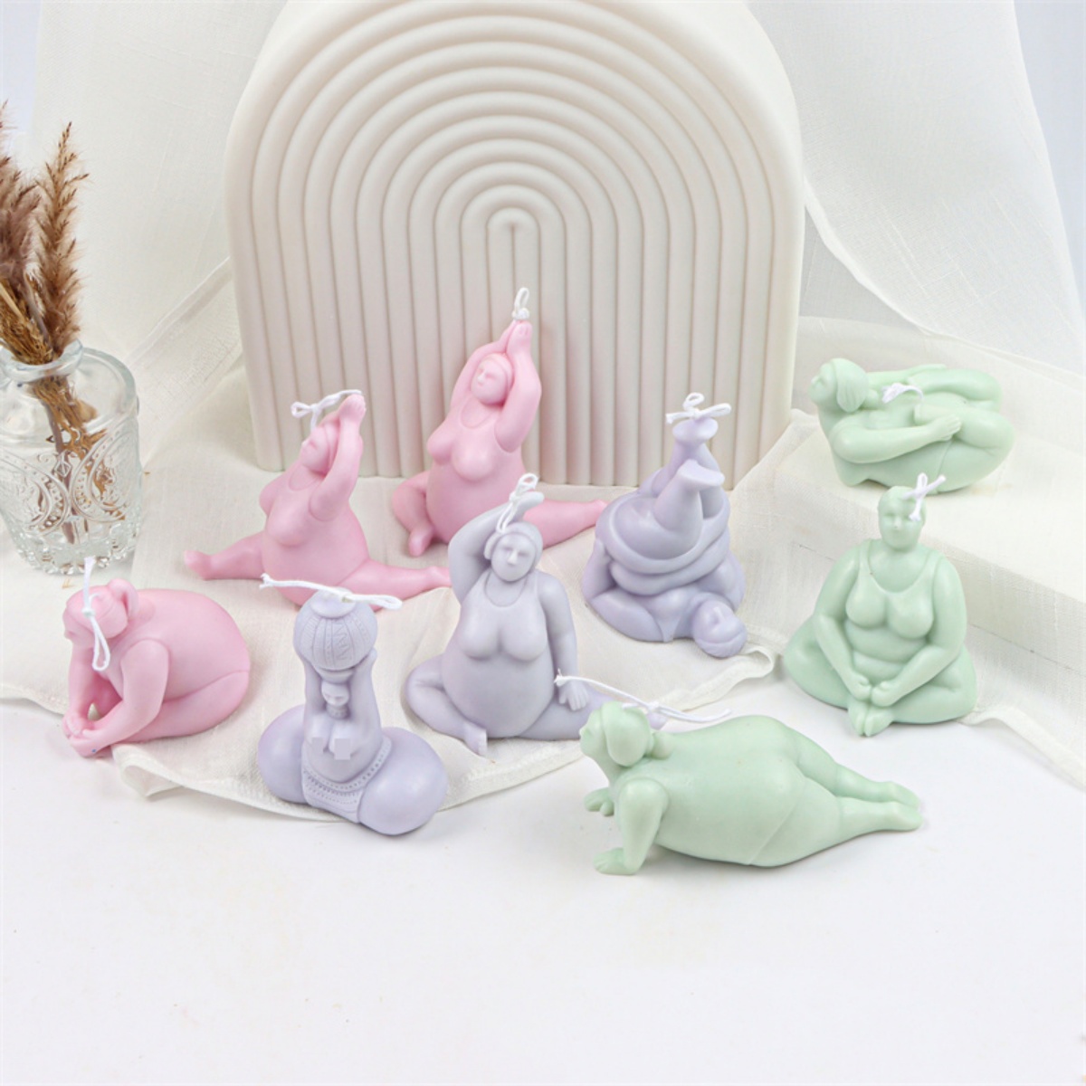 3D Lady Body Candle Mold Yoga  - đánh giá và giá Home Decor Yoga