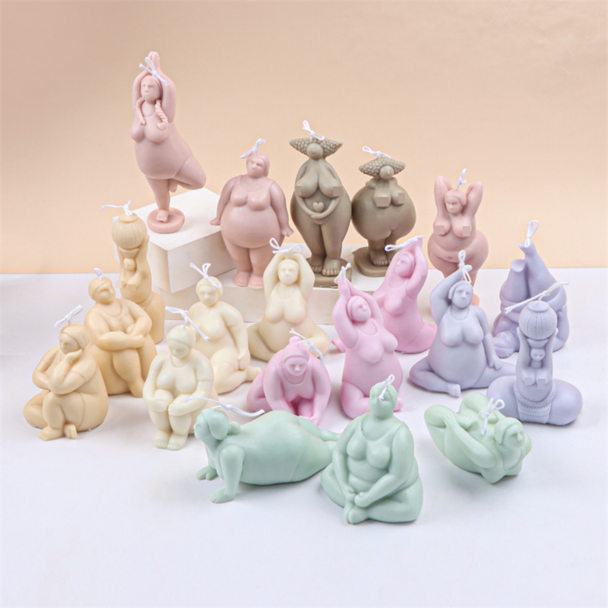 3D Lady Body Candle Mold Yoga  - đánh giá và giá Home Decor Yoga