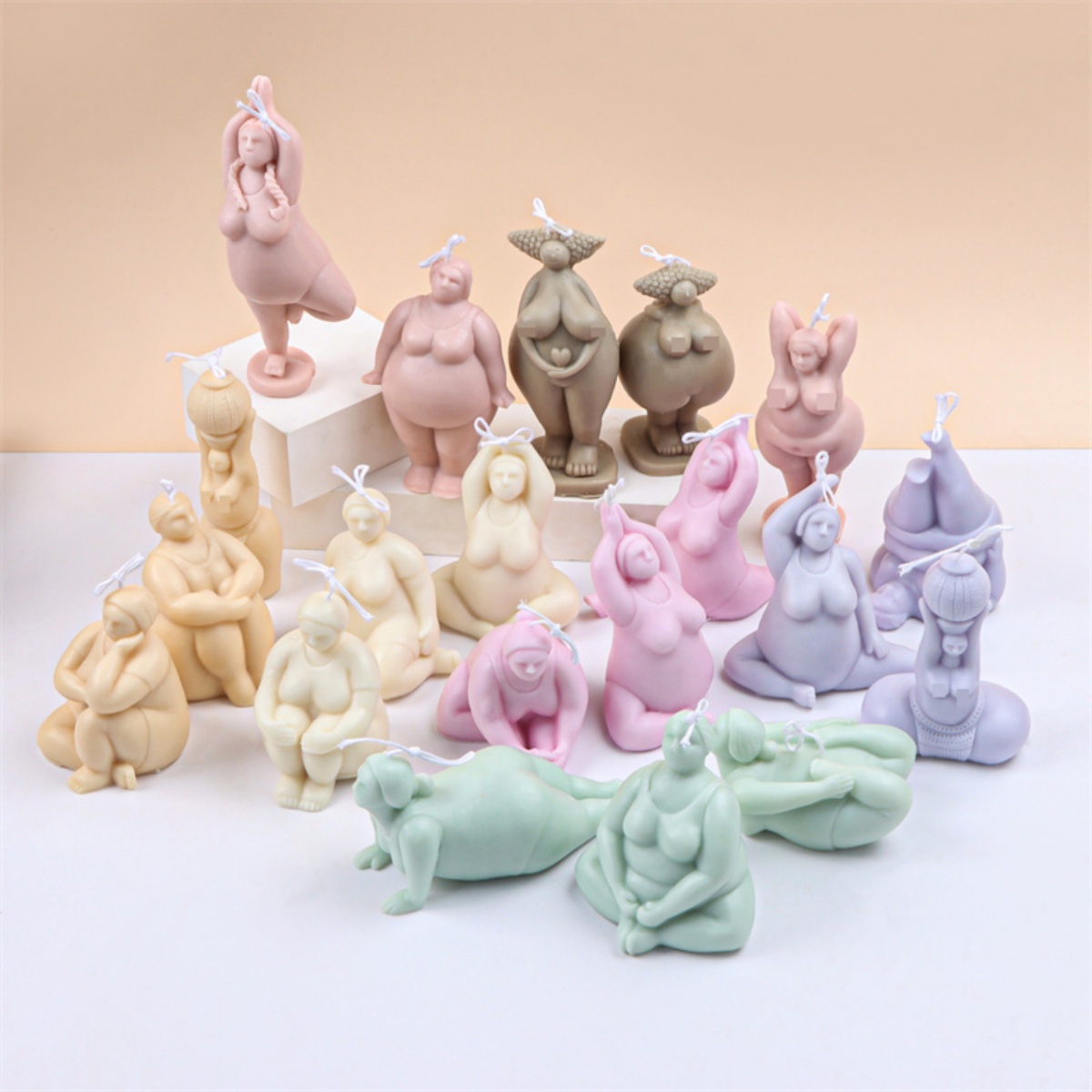 3D Lady Body Candle Mold Yoga  - đánh giá và giá Home Decor Yoga