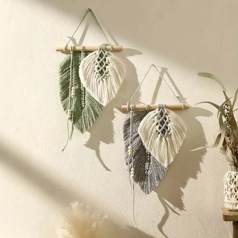Handmade Macrame Leaf Wall Han - đánh giá và giá Macrame Wall Hanging