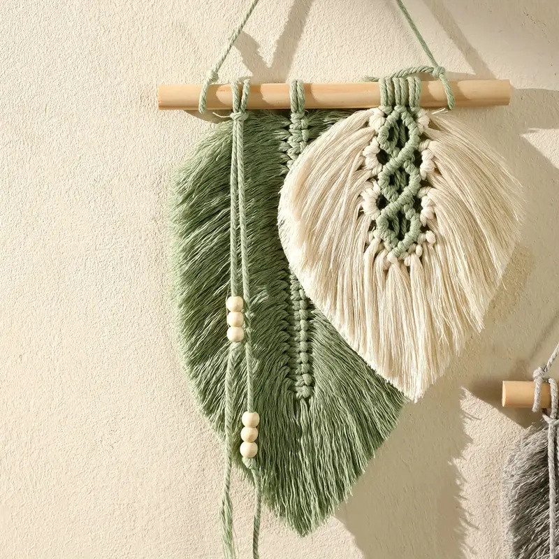 Handmade Macrame Leaf Wall Han - đánh giá và giá Macrame Wall Hanging