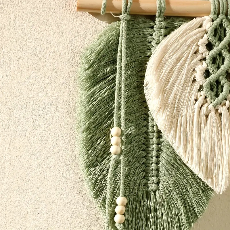 Handmade Macrame Leaf Wall Han - đánh giá và giá Macrame Wall Hanging