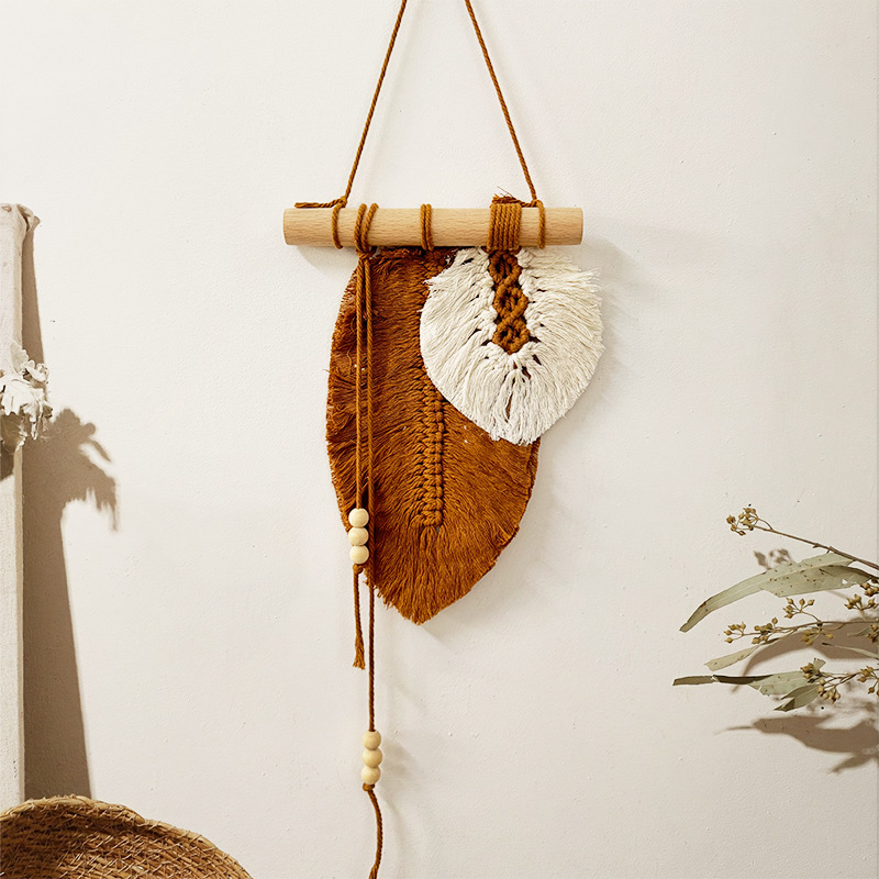 Handmade Macrame Leaf Wall Han - đánh giá và giá Macrame Wall Hanging