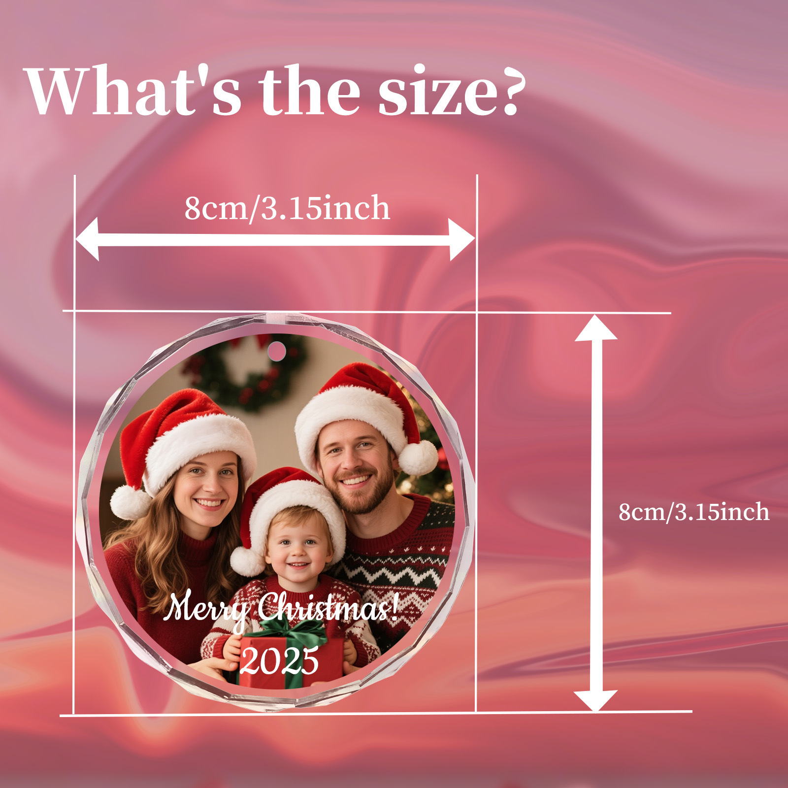 Custom Christmas Photo Ornamen - đánh giá và giá Home Decor Glass