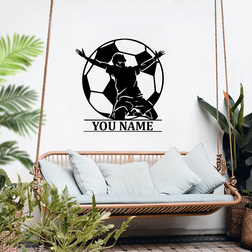 1PC Colorful Soccer Customizab - đánh giá và giá Home Decor Wall Stickers