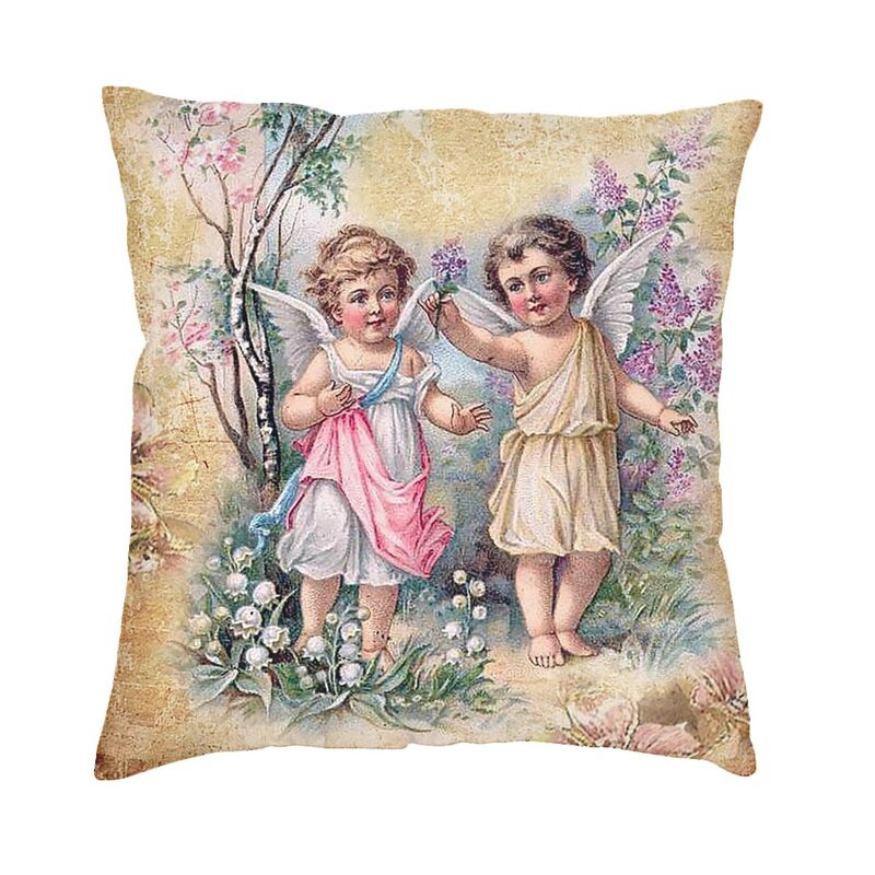 Victorian Angel Square Pillow  - đánh giá và giá Victory Home Decor