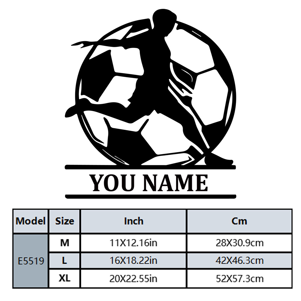 1PC Fashion Soccer Customized  - đánh giá và giá Home Decor Wall Stickers