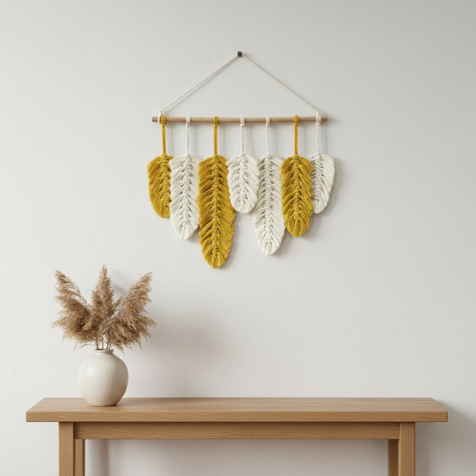 Macrame Feather Wall Hanging H - đánh giá và giá Macrame Wall Hanging