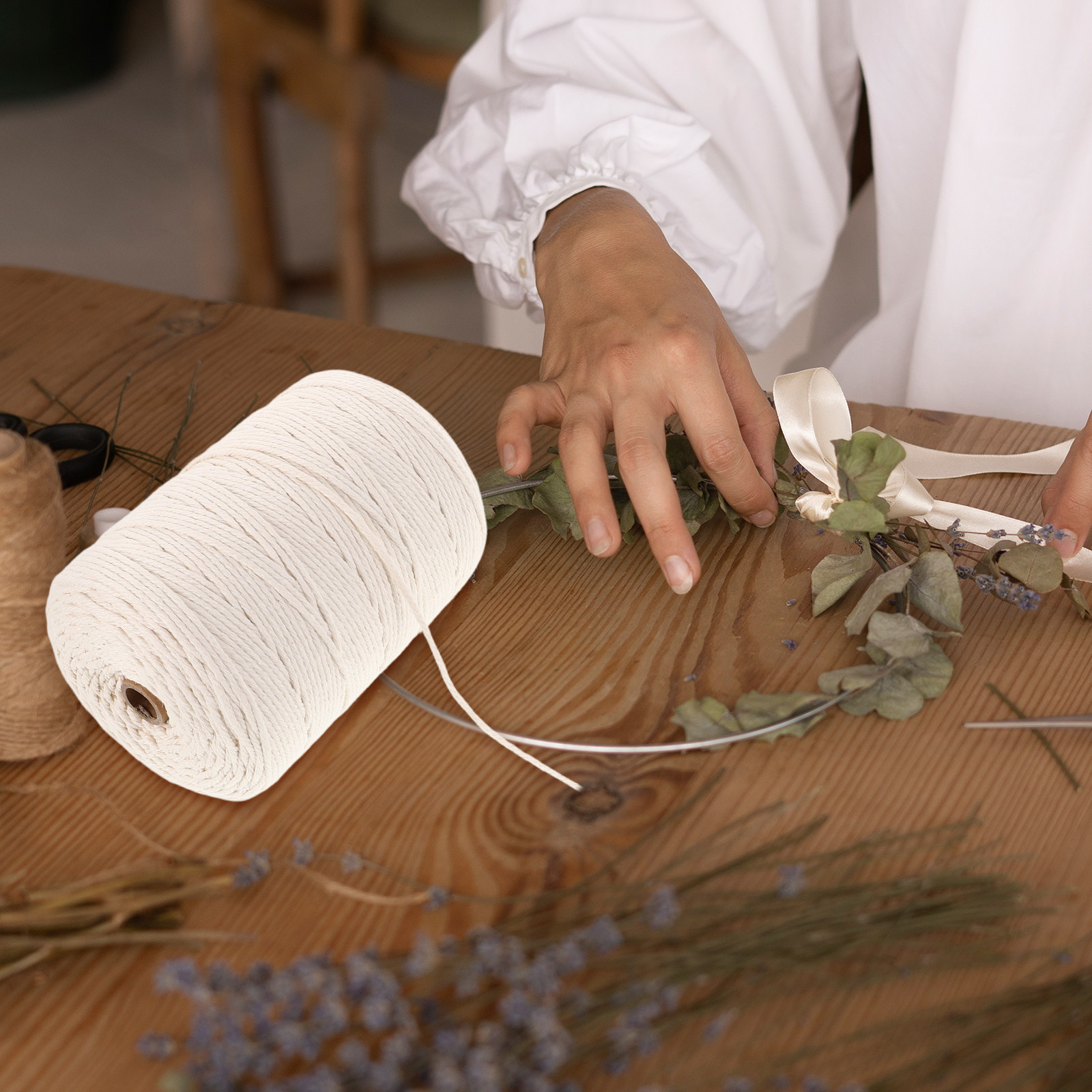 1 Roll Thick Soft Cotton Rope  - đánh giá và giá Macrame Wall Hanging