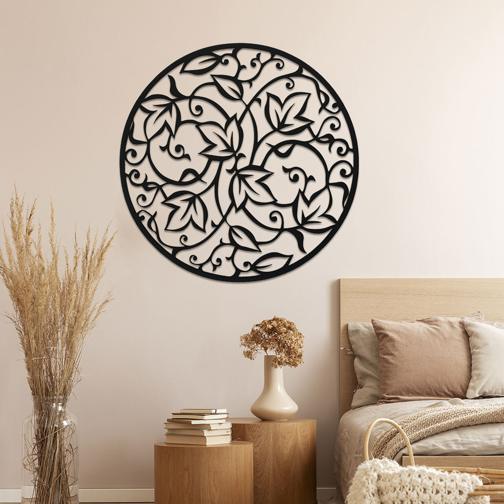 Elegant Black Metal Mandala Wa - đánh giá và giá Home Decor Yoga